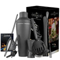 8Pcs Matte Black Cocktail Shaker Bartender Kit for Home Bar